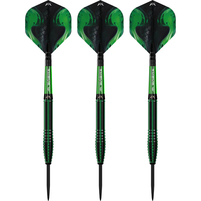 Mission Venom Darts - Steel Tip - Black & Green Electro Plated - 25g - Image 3