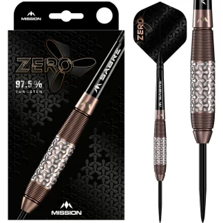 Mission Zero Darts - Steel Tip - 97.5% Tungsten - Bronze PVD - 24g