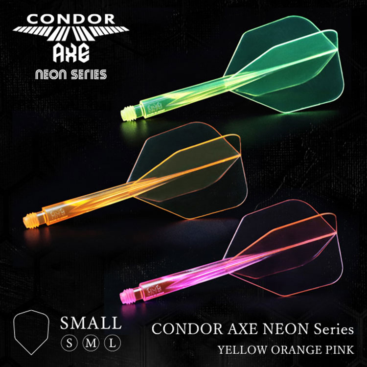 CONDOR AXE Dart Flights - Small Shape - Neon Yellow - Image 3