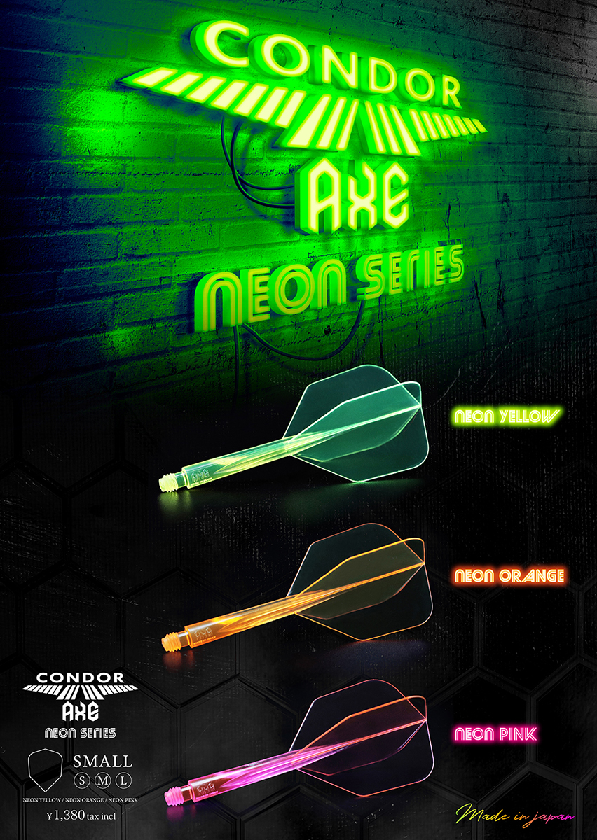 CONDOR AXE Dart Flights - Small Shape - Neon Pink - Image 4