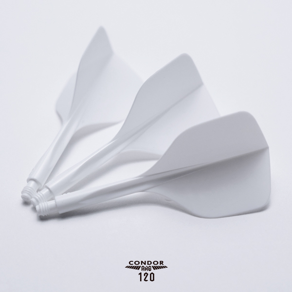 CONDOR AXE 120 Dart Flights - Small Shape - White