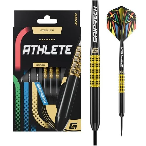 GOAT Athlete Darts - Steel Tip - Yellow Brass - 12g