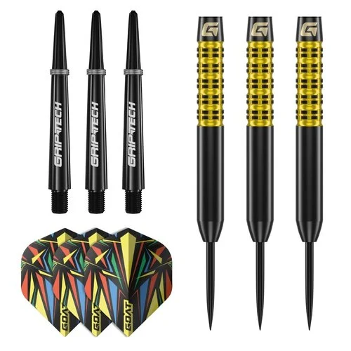 GOAT Athlete Darts - Steel Tip - Yellow Brass - 12g - Image 3