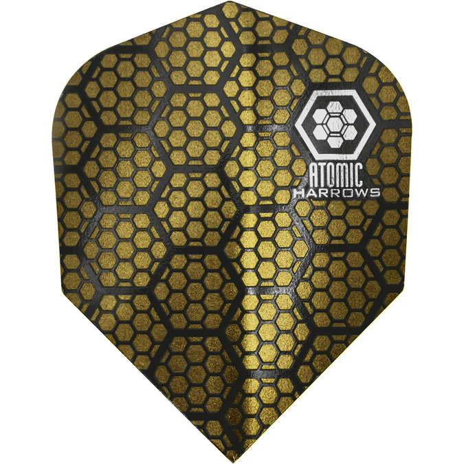 Harrows Atomic Dart Flights - No6 - Std - Gold