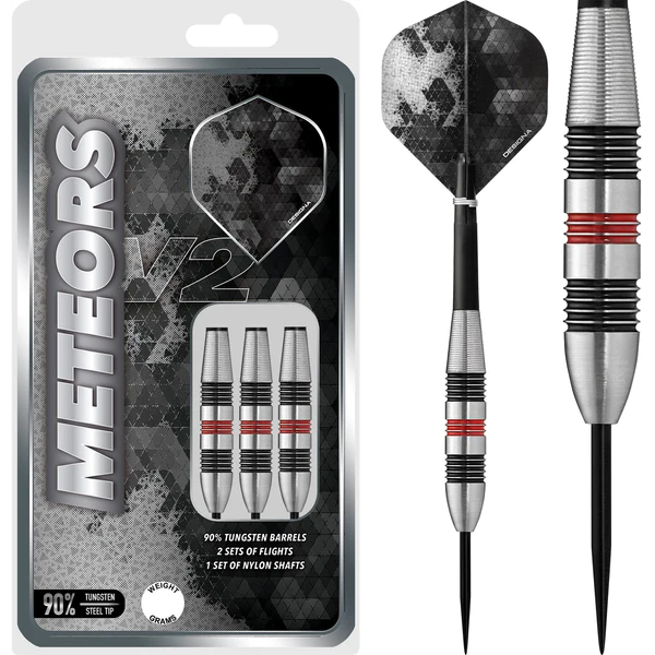 Designa Meteors 90 V2 Darts - Steel Tip - M2 - Ringed - 38g