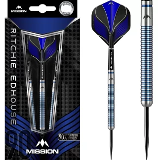 Mission Ritchie Edhouse Darts - Steel Tip - Madhouse - Blue - 25g