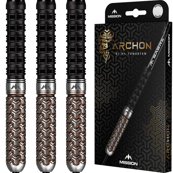 Mission Archon Darts - Steel Tip - 97.5% - Black & Bronze PVD - 26g - Image 3