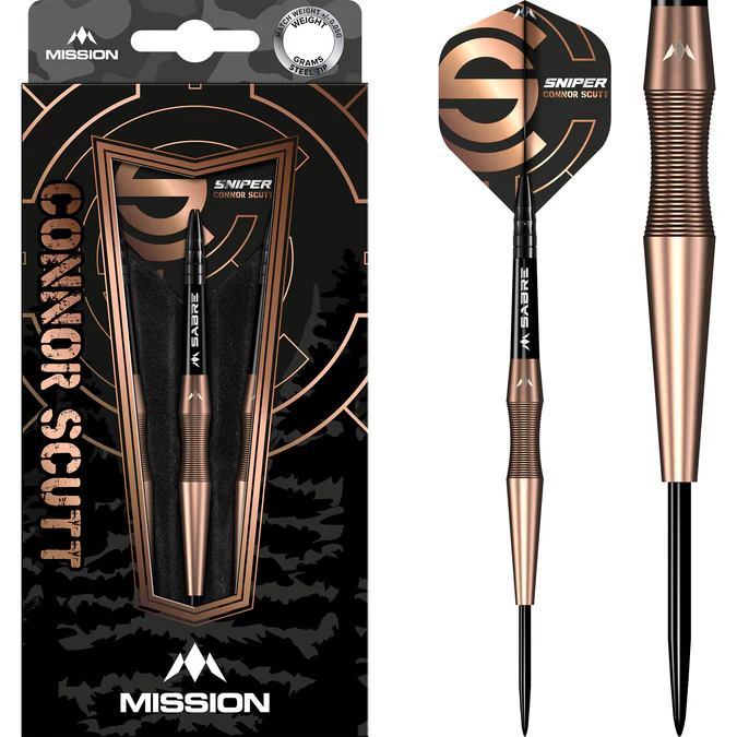 Mission Connor Scutt V2 - Steel Tip - 90% - Bronze PVD - Sniper - 24g - Image 2
