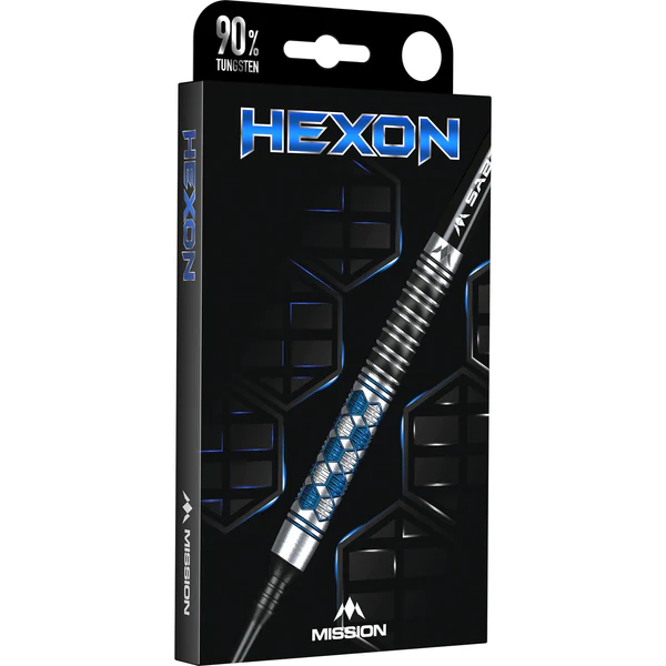 Mission Hexon Darts - Soft Tip - Blue PVD - 18g - Image 3