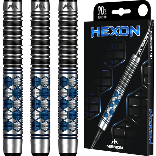 Mission Hexon Darts - Soft Tip - Blue PVD - 18g - Image 2