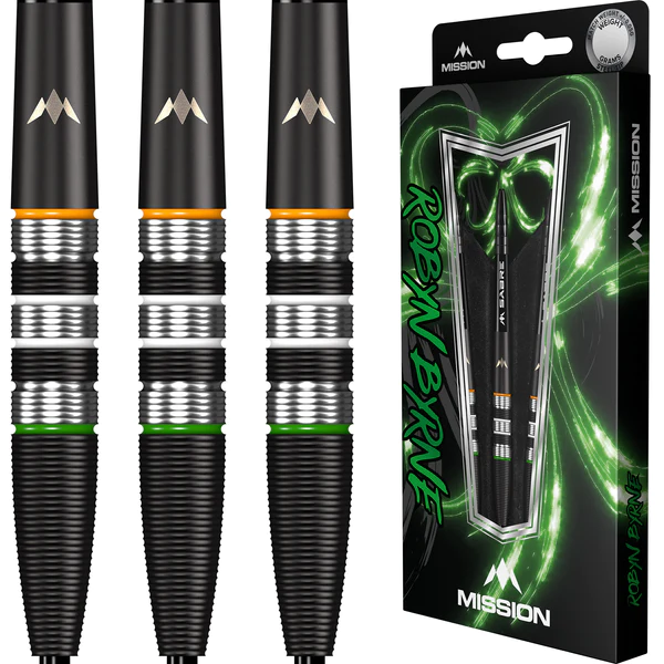 Mission Robyn Byrne Darts - Steel Tip - 90% - Black Titanium - 25g - Image 3