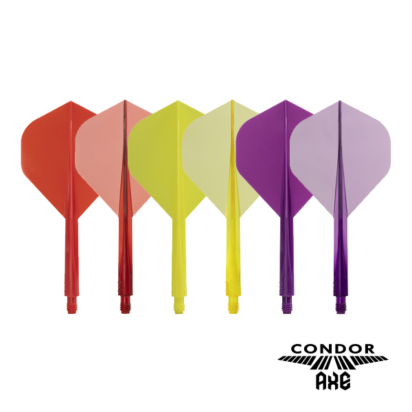 CONDOR AXE Dart Flights - Small Shape - Clear Yellow - Image 3