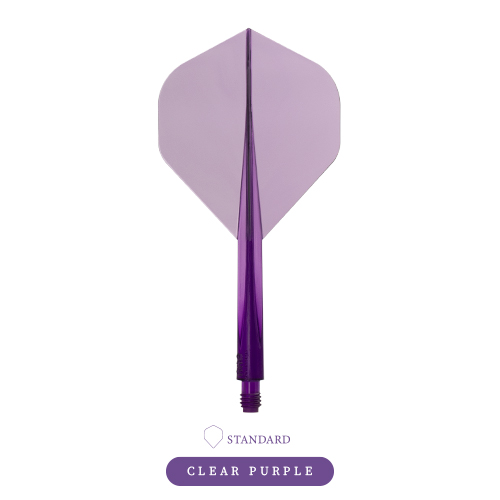 CONDOR AXE Dart Flights - Standard Shape - Clear Purple - Image 2