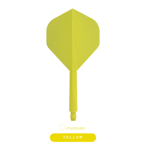 CONDOR AXE Dart Flights - Small Shape - Solid Yellow - Image 2