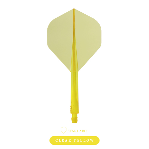 CONDOR AXE Dart Flights - Small Shape - Clear Yellow - Image 2