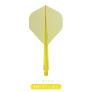CONDOR AXE Dart Flights - Standard Shape - Clear Yellow