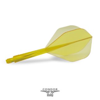 CONDOR AXE Dart Flights - Small Shape - Clear Yellow