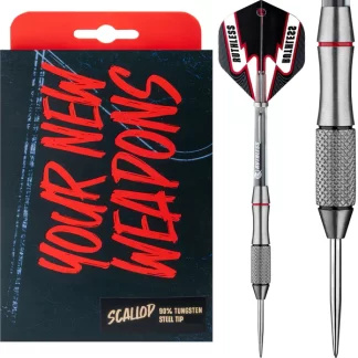 Ruthless - Scallop Darts - Steel Tip - Front Knurl - Black & Red - 27g