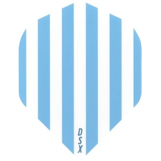 Dart Flights - Designa DSX Football - No2 - Std - Sky & White