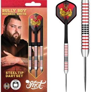 Shot Michael Smith Darts - Steel Tip Plated Brass - Bully Boy - 24g