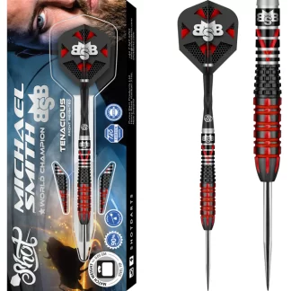 Shot Michael Smith Darts - Steel Tip - Bully Boy - Tenacious - 23g
