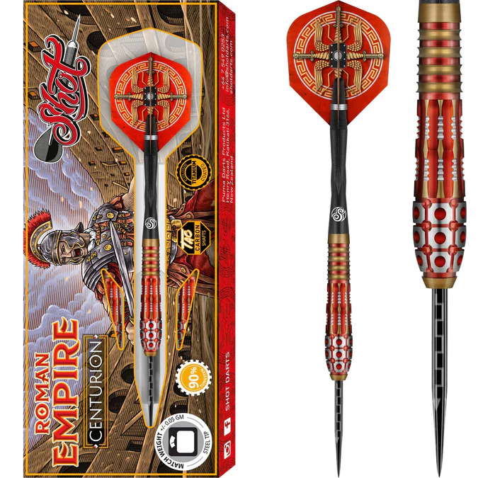 Shot Roman Empire Darts - Steel Tip - Centurion - 23g
