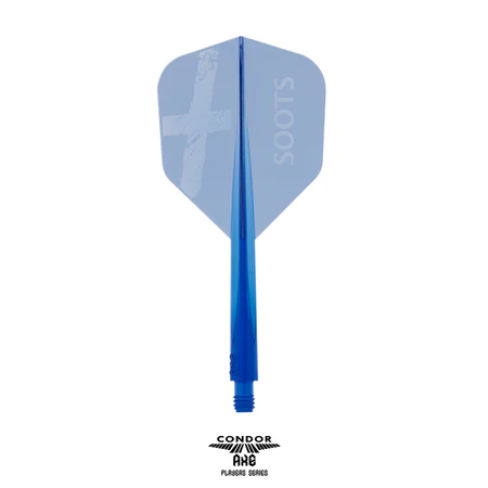 CONDOR AXE Dart Flights - Soots - Small Shape - Clear Blue - Image 2
